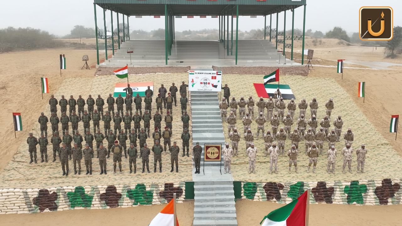 Usthadian Academy /India-UAE Joint Exercise ‘Desert Cyclone 2024’ Kicks Off In Rajasthan